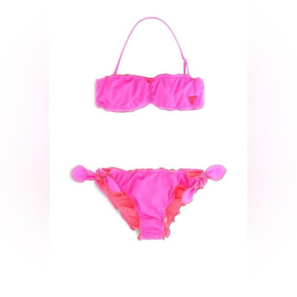 GUESS Kids Pink Bikini Swimwear NWT - Picture 1 of 9